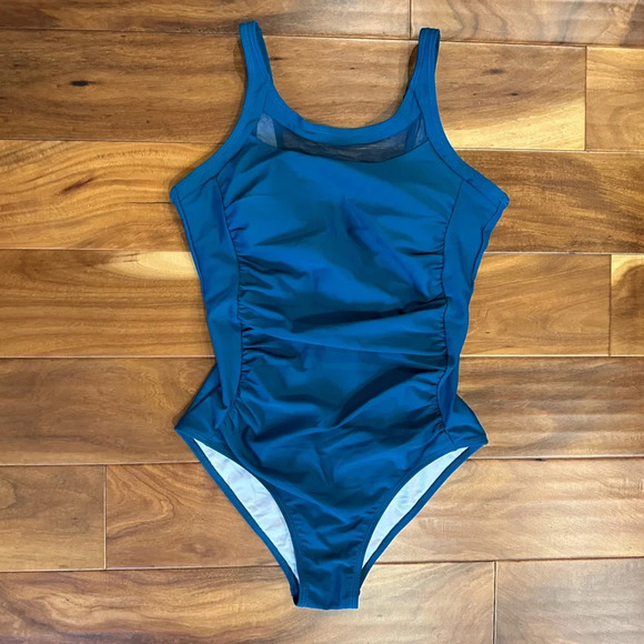 Teal One Piece Swimsuit NWOT size Medium - Picture 1 of 4
